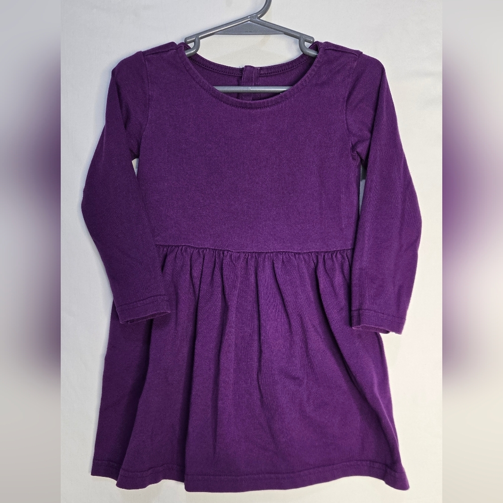 Primary Grape Purple Long Sleeve Pocket Dress Size 2 EUC